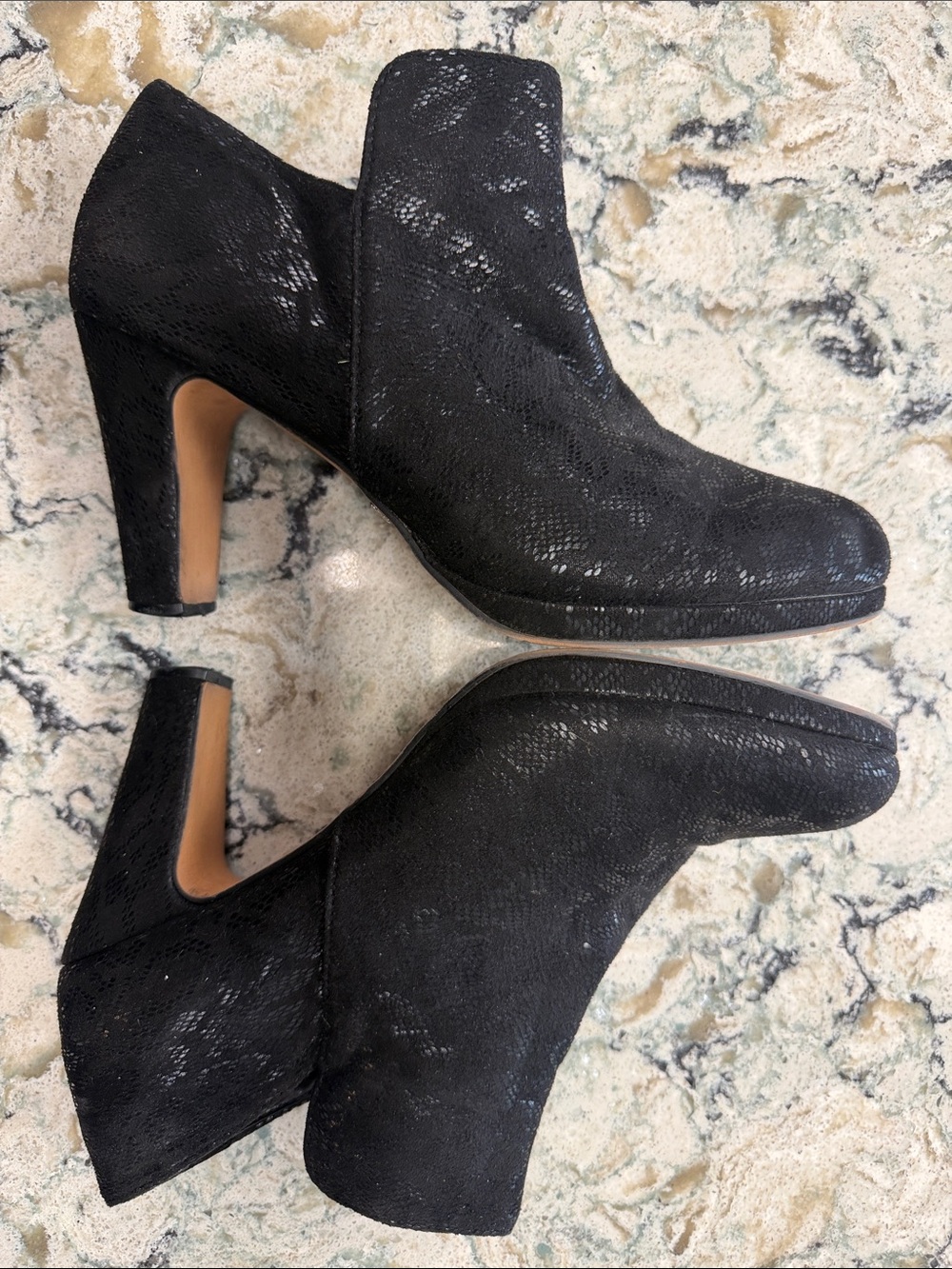 Chelsea Moreland Women's Black High Heel Ankle Booties size 10